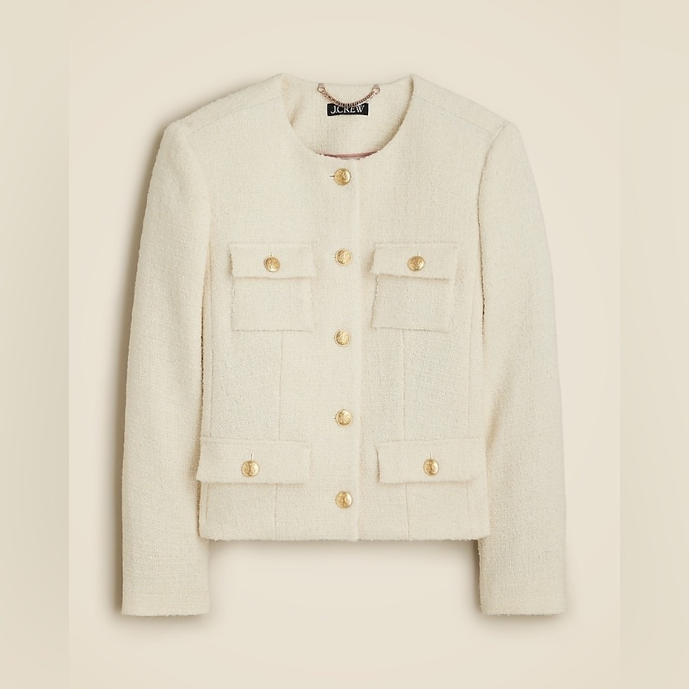 J Crew Isabelle lady jacket in tweed CC271 - Picture 4 of 5
